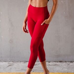 Werk Dancewear Scarlet Red High-Waisted Legging